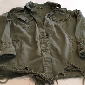 Free People distressed jacket
